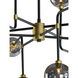 Deimos LED 45 inch Smoke Grey Chandelier Ceiling Light, Large